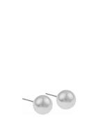 Laney Pearl Ear White 10Mm Accessories Jewellery Earrings Studs Silver...