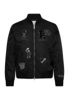 Neo Varsity Bomber Jacket Bombertakki Takki Black Les Deux