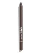 Gosh Matte Eye Liner Eyeliner Rajauskynä Meikki Brown GOSH COPENHAGEN