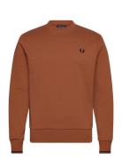 Crew Neck Sweatshirt Tops Sweat-shirts & Hoodies Sweat-shirts Brown Fr...