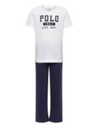 S5-Sleepwear Short Set Pyjamasetti Pyjama White Polo Ralph Lauren