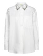 Cmspika-Shirt Tops Shirts Long-sleeved White Copenhagen Muse