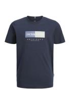 Jorfrederiksberg Box Tee Ss C.n Sn Jnr Tops T-shirts Short-sleeved Nav...