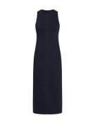 Long Column Denim Dress Polvipituinen Mekko Navy Calvin Klein Jeans
