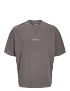 Jcokinetic Dyed Tee Ss Crew Neck Jnr Tops T-shirts Short-sleeved Grey ...