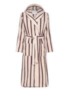 Rwadamo Striped Hooded Robe Aamutakki Beige Rosemunde