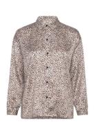 Beo - Night Shirt Long Sleeves Toppi Beige Etam