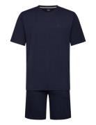 Bamboo Short Set Pyjama Navy BOSS