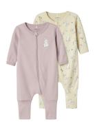 Nbfnightsuit 2P Zip Ff Sand Rabbit Noos Pyjama Sie Jumpsuit Haalari Pi...