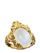 Goddess Ring Moonst Sormus Korut Gold Maanesten