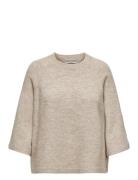 Onlsimoni 3/4 Pullover Knt Noos Tops Knitwear Jumpers Beige ONLY