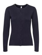 Sc-Dollie Tops Knitwear Cardigans Navy Soyaconcept