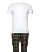 Core Flannel Set 2P Pyjama White Björn Borg