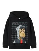 Nkmdico Boredofd Nreg Swe Wh Bru Sky Tops Sweat-shirts & Hoodies Hoodi...