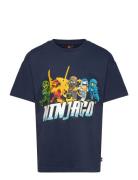 Lwtaffy 112 - T-Shirt S/S Tops T-shirts Short-sleeved Navy LEGO Kidswe...