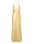 Yve Halter Dress Maksimekko Juhlamekko Yellow Bardot