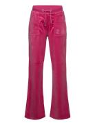 Jc Diamante Wide Leg Jogger Bottoms Sweatpants Pink Juicy Couture