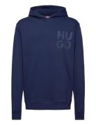 Hooded Sweatshirt Tops Sweat-shirts & Hoodies Hoodies Blue Hugo Kids