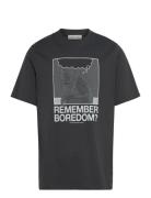 Wwbobby Penseur T-Shirt Tops T-shirts Short-sleeved Grey Wood Wood