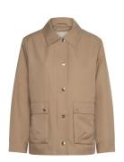 Cotton Twill Jacket Trenssi Takki Beige GANT