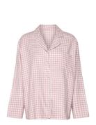 Jacket Ls Check Essentials Pyjama Pink Hunkemöller