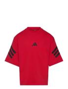 J Fi 3S T Sport T-shirts Short-sleeved Red Adidas Sportswear