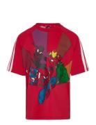 Lk Mrvl Sm T Tops T-shirts Short-sleeved Red Adidas Sportswear