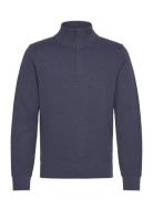 Sacker Rib Half Zip Tops Sweat-shirts & Hoodies Sweat-shirts Navy GANT