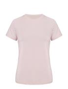 Jacquard Tee Sport T-shirts & Tops Short-sleeved Pink Röhnisch