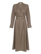 Caciagz Dress Maksimekko Juhlamekko Brown Gestuz