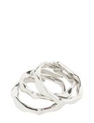 Wyatt Recycled Rings, 3 In A Set Sormus Korut Silver Pilgrim