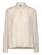 Camillabbviana Shirt Tops Shirts Long-sleeved Cream Bruuns Bazaar