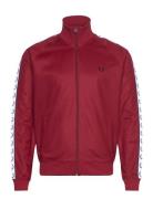 Taped Track Jacket Tops Sweat-shirts & Hoodies Sweat-shirts Burgundy F...