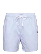 Medium Drawstring Ithaca Stripe Uimashortsit Blue Tommy Hilfiger