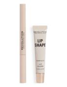 Revolution Lip Shape Kit Warm Nude Huulikynä Meikki Brown Revolution B...