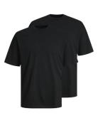 Jjebradley Tee Ss O-Neck 2Pk Mp Noos Tops T-shirts Short-sleeved Black...