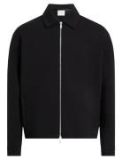 Tech Interlock Zip Jacket Ohut Takki Black Calvin Klein