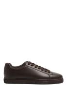 Slhevan Leather Sneaker Noos Matalavartiset Sneakerit Tennarit Brown S...