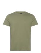 Tjm Xslim Jersey Tee Tops T-shirts Short-sleeved Khaki Green Tommy Jea...
