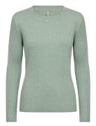 Sc-Dollie Tops Knitwear Jumpers Green Soyaconcept