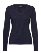 Ellerson Tops Knitwear Jumpers Navy BOSS