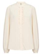 Sc-Radia Tops Shirts Long-sleeved Cream Soyaconcept