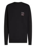 Hilfiger Stack Sweatshirt Tops Sweat-shirts & Hoodies Sweat-shirts Bla...