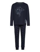 Sonic Long Pyjamas Pyjamasetti Pyjama Navy Mango