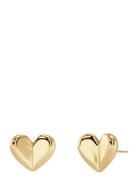 True Love Studs Accessories Jewellery Earrings Studs Gold Edblad