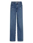 Mmcolette Lyon Jeans Bottoms Jeans Wide Blue MOS MOSH