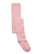 Tights Sg H Plain Knitted Sukkahousut Pink Lindex