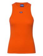 Easy Tank_B Tops T-shirts & Tops Sleeveless Orange HUGO BLUE