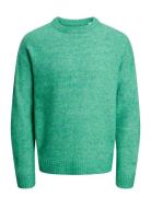 Jorollie Knit Crew Neck Sn Tops Knitwear Round Necks Green Jack & J S