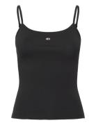 Tjw Essential Strap Top Ext Tops T-shirts & Tops Sleeveless Black Tomm...